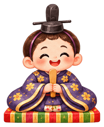 Japanese Hinamatsuri illustration
